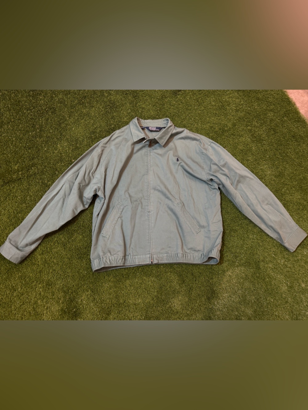 Ralph Lauren Light Green Harrington Bomber Jacket